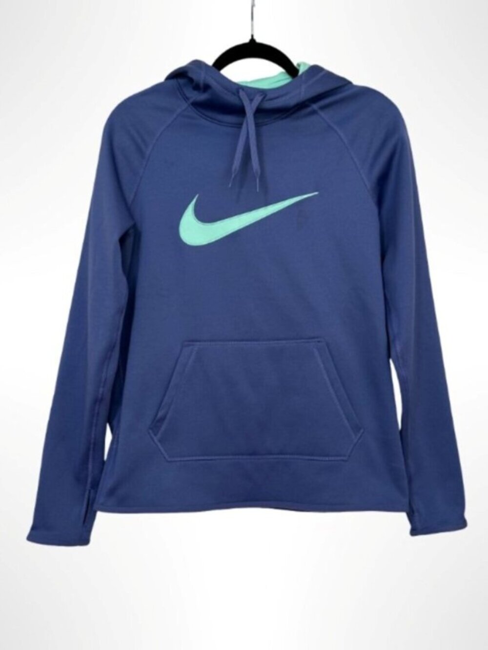 NIKE Dri-FIT Pullover Hoodie Purple Mint Green Size S NWOT